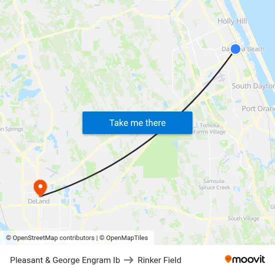 Pleasant & George Engram Ib to Rinker Field map
