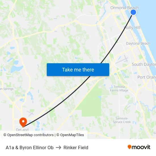 A1a & Byron Ellinor Ob to Rinker Field map