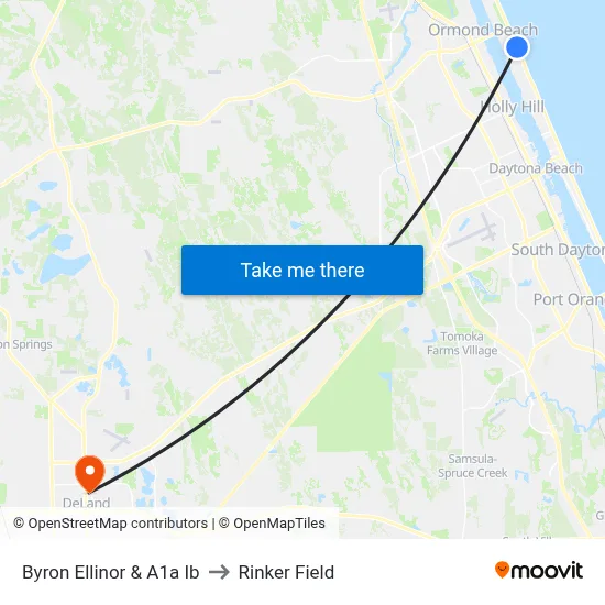 Byron Ellinor & A1a Ib to Rinker Field map