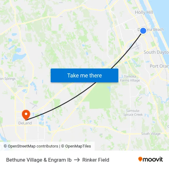 Bethune Village & Engram Ib to Rinker Field map