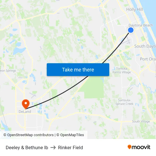 Deeley & Bethune Ib to Rinker Field map