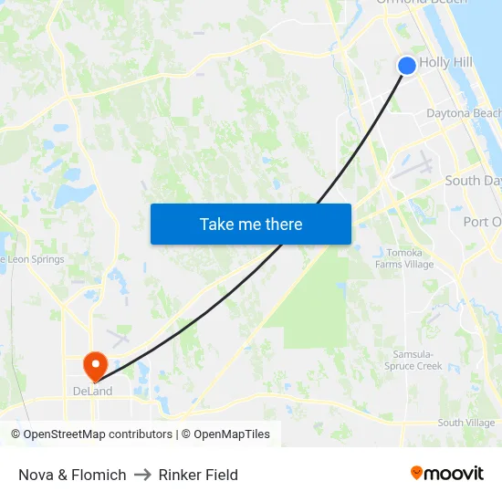 Nova & Flomich to Rinker Field map