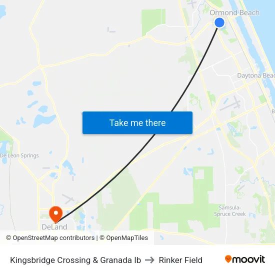 Kingsbridge Crossing & Granada Ib to Rinker Field map