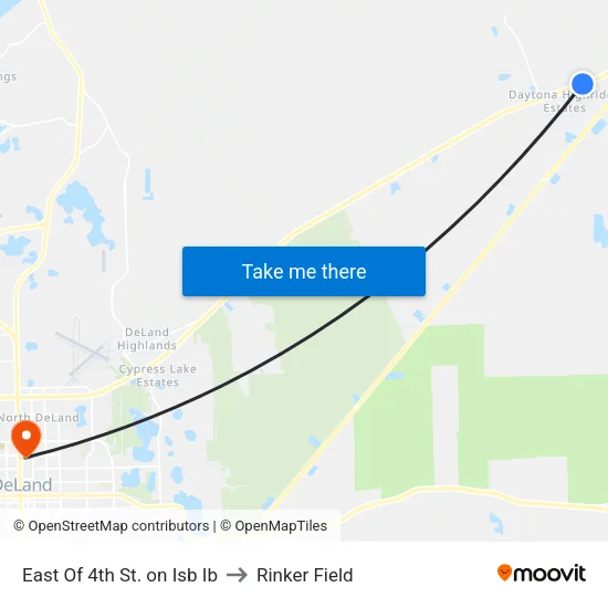 East Of 4th St. on Isb Ib to Rinker Field map