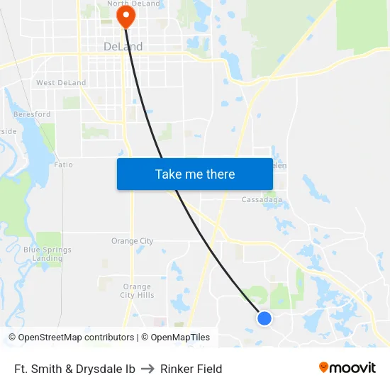 Ft. Smith & Drysdale Ib to Rinker Field map