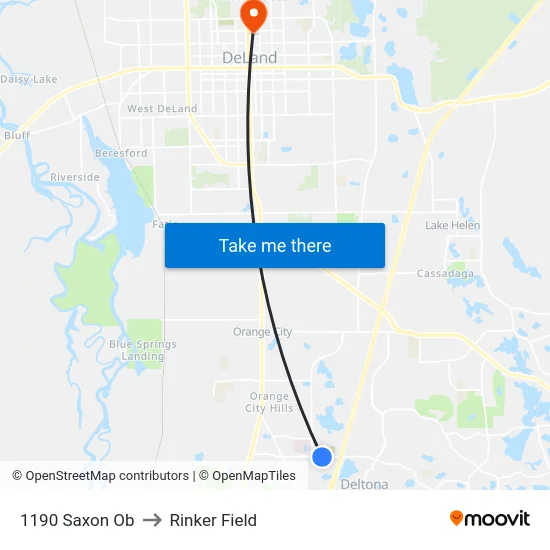 1190 Saxon Ob to Rinker Field map