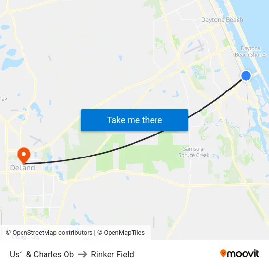 Us1 & Charles Ob to Rinker Field map