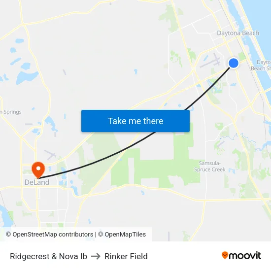 Ridgecrest & Nova Ib to Rinker Field map