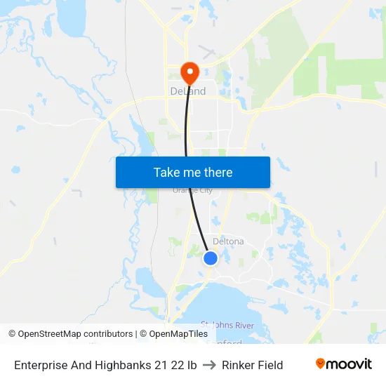 Enterprise And Highbanks 21 22 Ib to Rinker Field map
