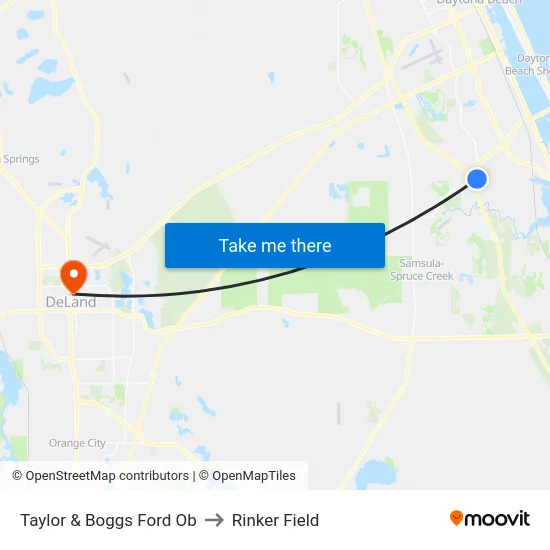 Taylor & Boggs Ford Ob to Rinker Field map