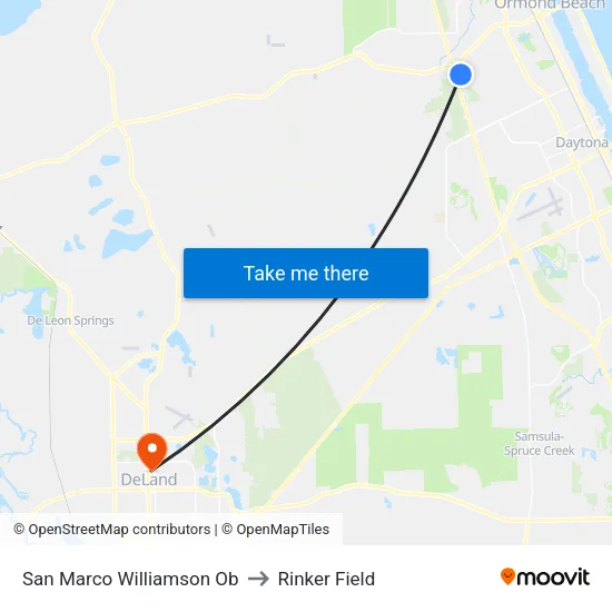 San Marco   Williamson Ob to Rinker Field map