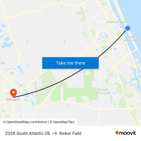 2058 South Atlantic Ob to Rinker Field map