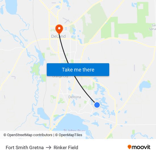 Fort Smith  Gretna to Rinker Field map