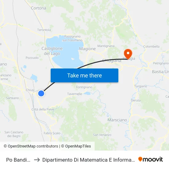 Po Bandino to Dipartimento Di Matematica E Informatica map