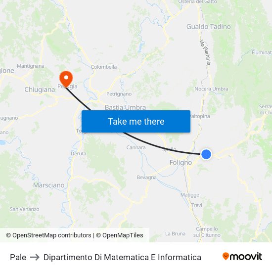 Pale to Dipartimento Di Matematica E Informatica map