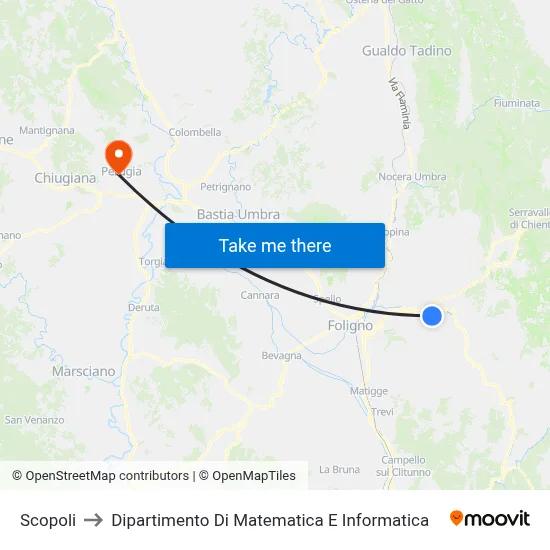 Scopoli to Dipartimento Di Matematica E Informatica map