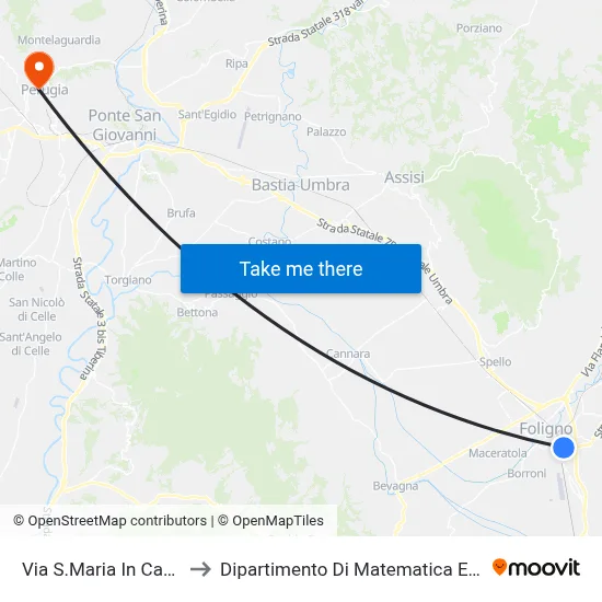 Santa Maria in Campis Street, 12 to Department of Mathematics and Computer Science map