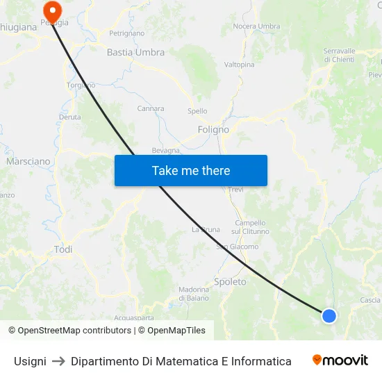 Usigni to Department of Mathematics and Computer Science map