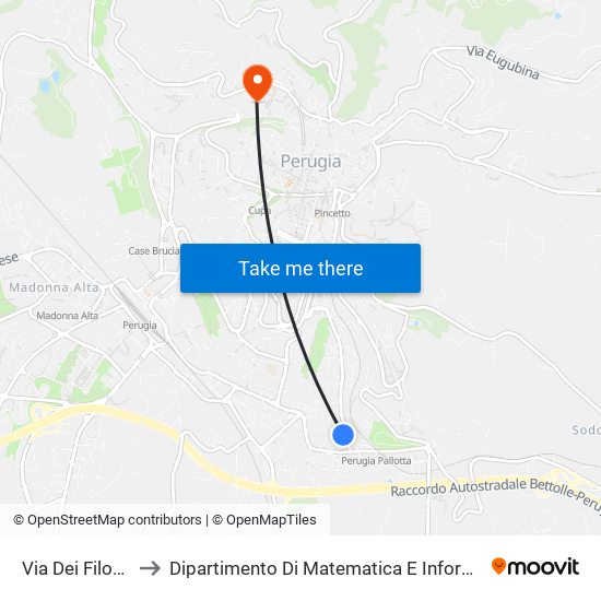 Via Dei Filosofi to Dipartimento Di Matematica E Informatica map