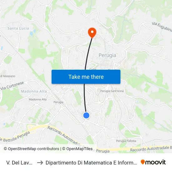 Labor Street to Department of Mathematics and Computer Science map