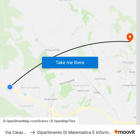 Caravelle Street to Department of Mathematics and Computer Science map