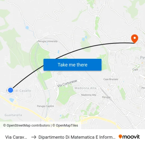 Via Caravelle to Dipartimento Di Matematica E Informatica map