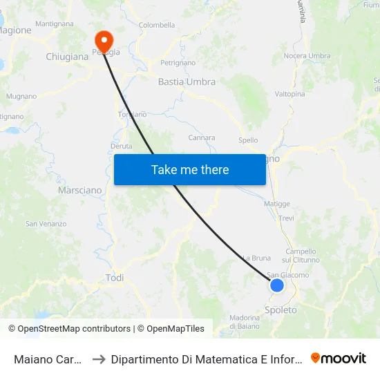 Maiano Carcere to Dipartimento Di Matematica E Informatica map