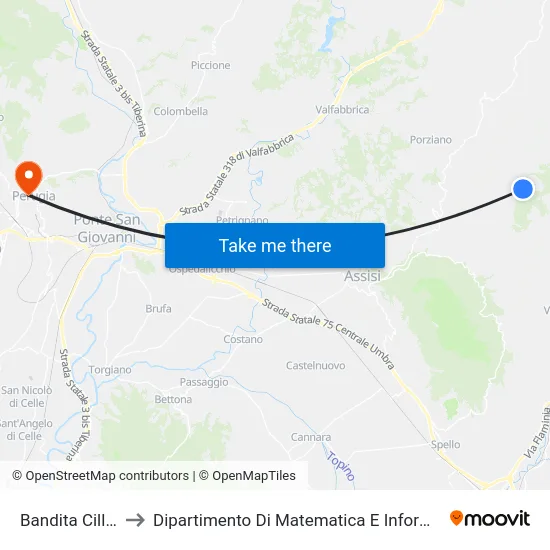 Bandita Cilleni to Dipartimento Di Matematica E Informatica map
