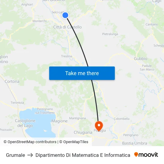 Grumale to Department of Mathematics and Computer Science map