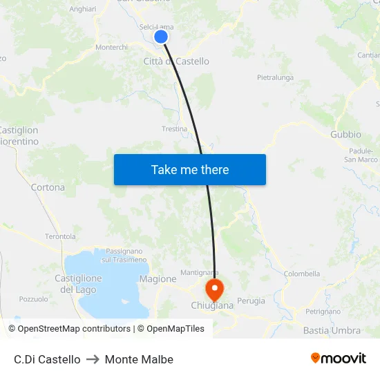 Castle District to Monte Malbe map