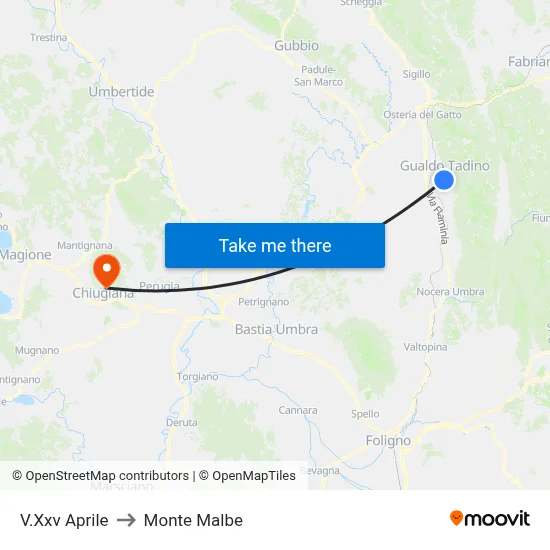 25th April Street to Monte Malbe map