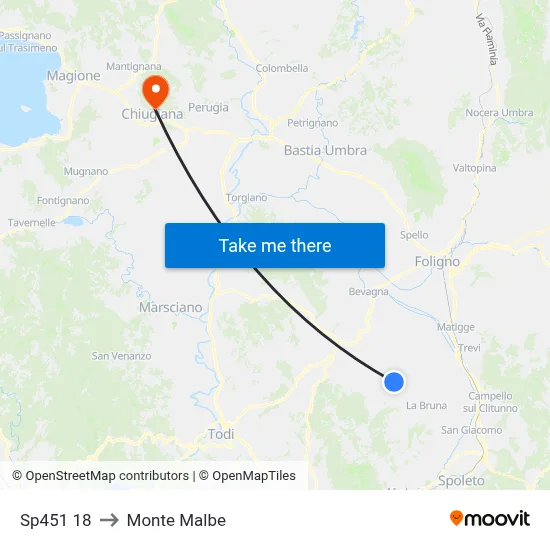 Sp451 18 to Monte Malbe map