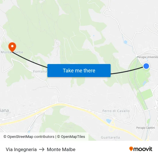 Engineering Street to Monte Malbe map