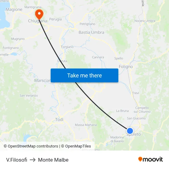 Filosofi Street to Monte Malbe map