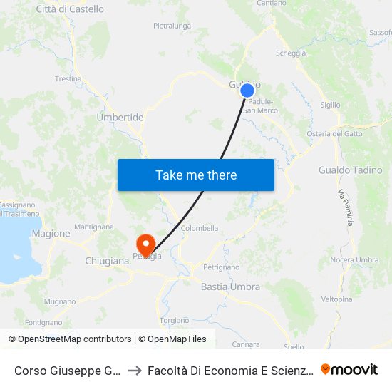 Corso Giuseppe Garibaldi to Facoltà Di Economia E Scienze Politiche map