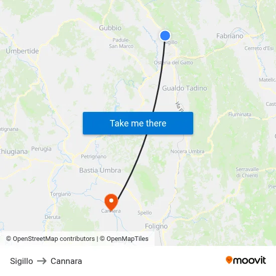 Seal to Cannara map