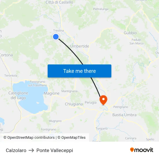Shoe Repair to Valleceppi Bridge map