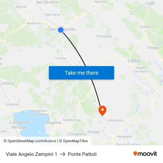 Angelo Zampini Avenue 1 to Pattoli Bridge map