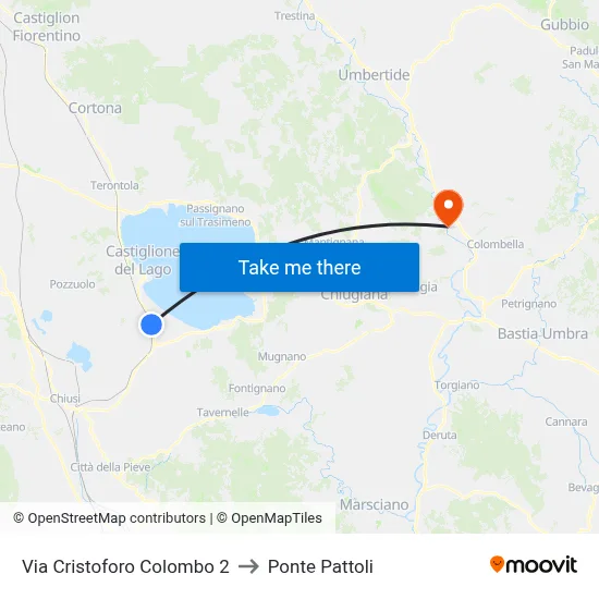 Christopher Columbus Street 2 to Pattoli Bridge map