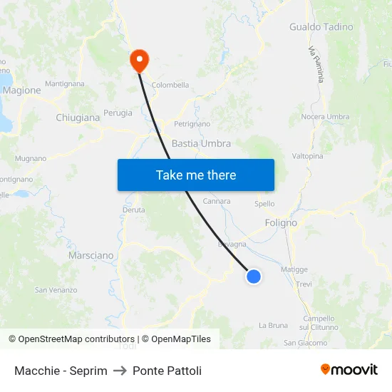 Macchie - Seprim to Pattoli Bridge map