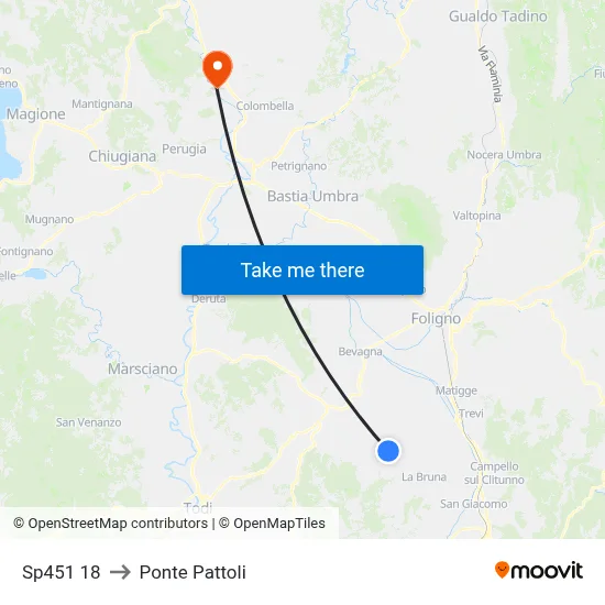 Sp451 18 to Pattoli Bridge map