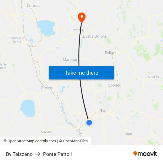Taizzano Junction to Pattoli Bridge map