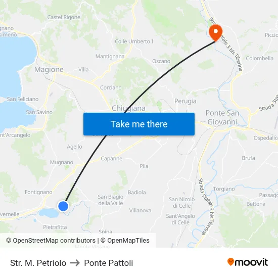 Street M. Petriolo to Pattoli Bridge map