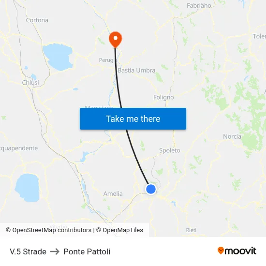 Five Roads to Pattoli Bridge map
