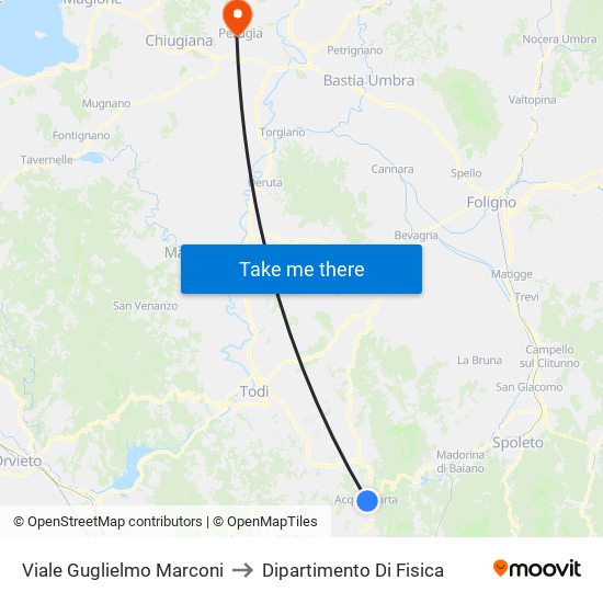 Viale Guglielmo Marconi to Dipartimento Di Fisica map