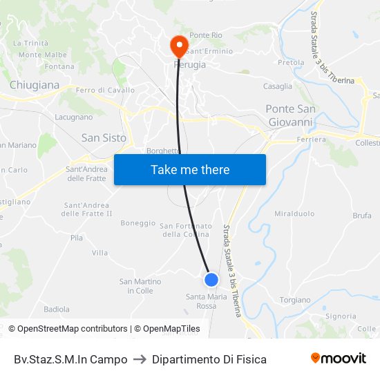 Bv.Staz.S.M.In Campo to Dipartimento Di Fisica map