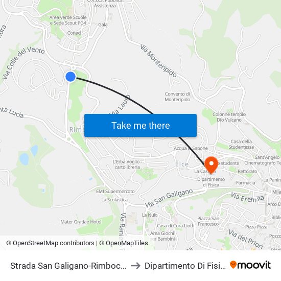 Strada San Galigano-Rimbocchi to Dipartimento Di Fisica map