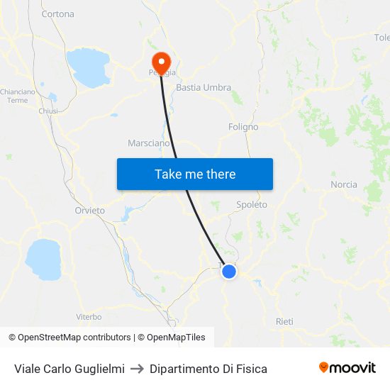 Viale Carlo Guglielmi to Dipartimento Di Fisica map