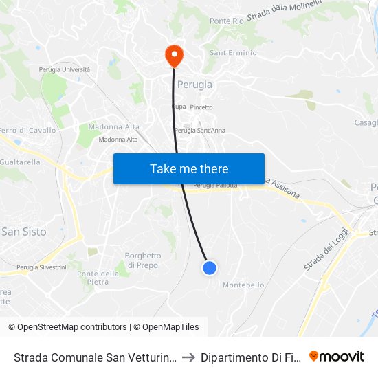 Strada Comunale San Vetturino, 16 to Dipartimento Di Fisica map