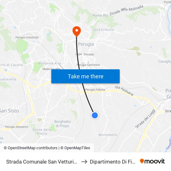 Strada Comunale San Vetturino, 5 to Dipartimento Di Fisica map